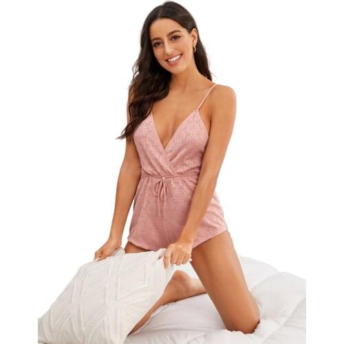 Zramiwo Womens Sleeveless Lace Belt Knit Sexy Leotard Bodysuit One Piece Soft Romper Backless Sleepwear