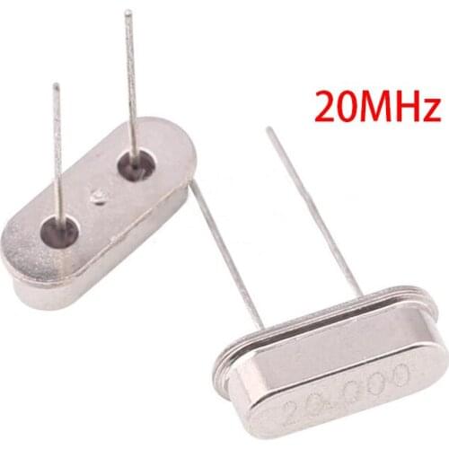 10pcs hc-49s 20MHz 20.000mhz HC49S 20M 20ppm 20pF quartz resonator