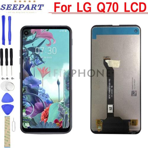 100% Tested 6.4" For LG Q70 LCD Display Touch Screen Digitizer Assembly For LG Q70 LM-Q620WA LM-Q620VAB LM-Q730N LCD Display