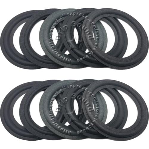2pcs 4.5" inch Speaker Foam Surround Edge Subwoofer Surround Circle Repairs