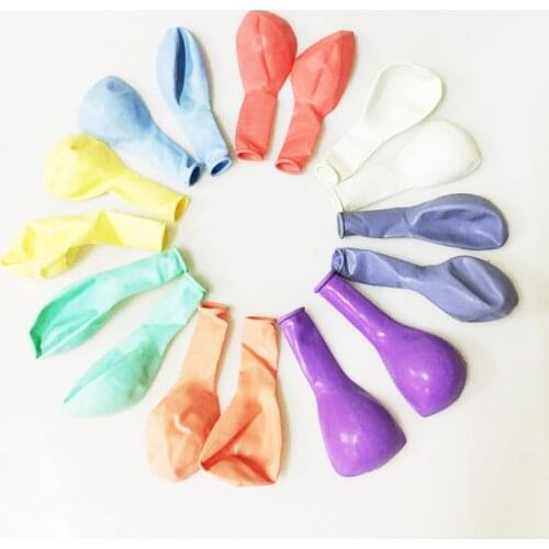 30pc 12inch Macaron Pastel Latex Baloons Wedding Decoration Baby Shower Anniversaire Wholesale Ball For Birthday Balloon Garland