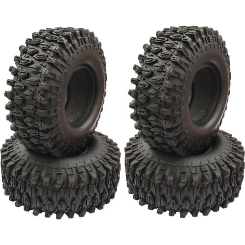4PCS 1.9 inch Rubber Tyre 1.9 Wheel Tires 108X40MM for 1/10 RC Crawler Traxxas TRX4 Axial SCX10 90046 AXI03007