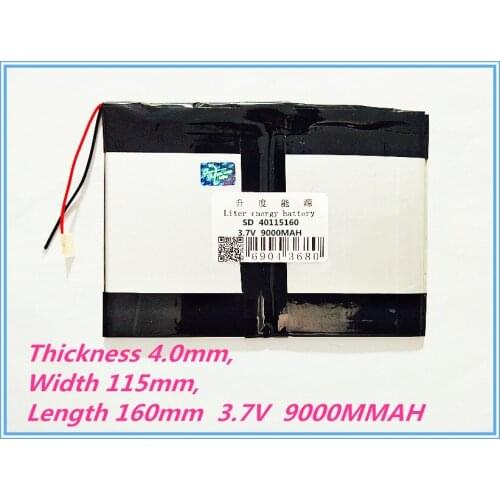 40115160 3.7V 9000MAH Polymer battery 9 inches tablet battery domestic the built-in rechareable battery for tablet pc