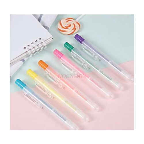 6 pcs Highlighter Single Head Marker Note Pen