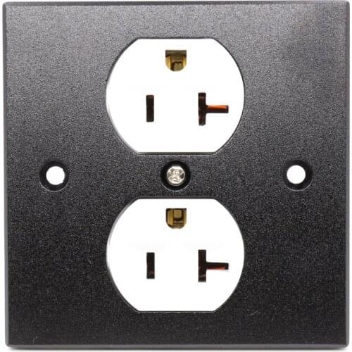 Free shipping Hifi audio Hifi US ac power socket power Duplex Receptacle Copper Aluminum alloy Outlet HIFI Socket