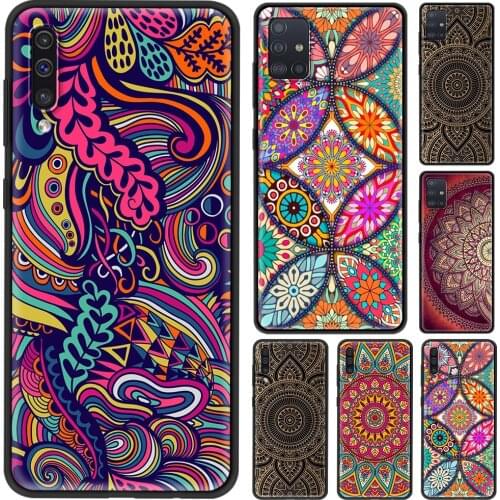 Cellphone Case For Samsung A21s A51 A71 A91 A72 A52 A42 A41 A32 A31 A21 EU A12 A11 A02 A02s A01 Popular Mandala flower Cover