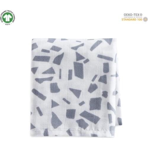 Baby Gray Müslin Cover 80x120 cm