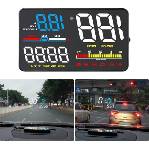 Head Up Display Multi-Functions HUD OBD2 Windshield Screen Projector Digital Car Speedometer Safe Driving Auto Accessories