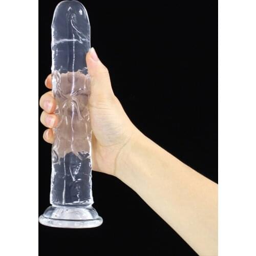 Erotic Soft Jelly Dildo Anal Butt Plug Realistic Penis Strong Suction Cup Dick Toy for Adult G-spot Orgasm Sex Toys for Woman