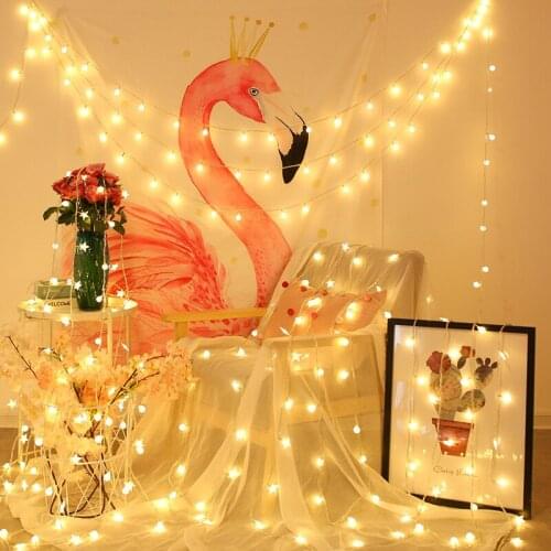 3M 6M 10M Fairy Garland LED Star Ball String Lights Waterproof for Christmas Wedding Home Outdoor Decorations Battery Powered