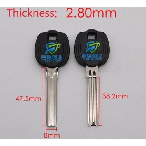 JF067 Home Dimple key embryo Single Row Key Blade Replacement Length 47.5mm(10pcs) Free Shipping