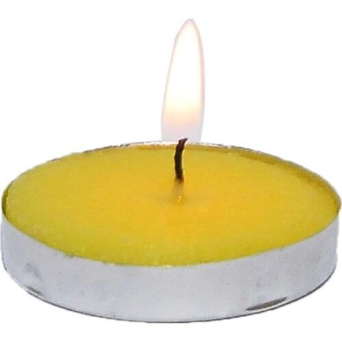 Ksmart Tea Lights Yellow Candle 5Ad candles and scents свечи и ароматы velas y aromas