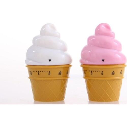 Ice Cream Mechanical Kitchen Timer Cooking Countdown Timer Clock Kitchen Gadgets Tool Oil-proof Waterproof Cook Tool