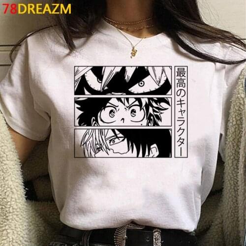 My Hero Academia t shirt summer top men plus size streetwear tumblr casual grunge clothes t shirt aesthetic