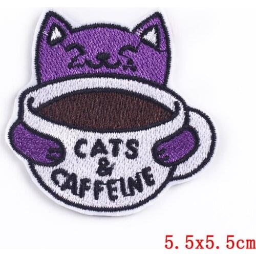 Cartoon Cute Elements Embroidered Patches for Clothing Stickers Iron On Pathes On Clothes Stripe Clothing Embroidery Patch