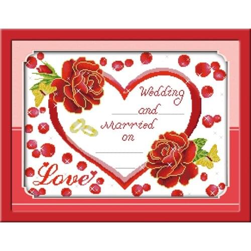 Witness happiness cross stitch kit flower 18ct 14ct 11ct count printed canvas stitching embroidery DIY handmade needlework