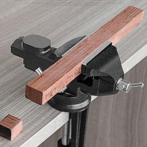 Bench Vise Mini Rotating Tables Screws Muliti-Funcational Vise Bench Clamp Screws Vises for DIY Crafts Mold Fixed Repair Tool