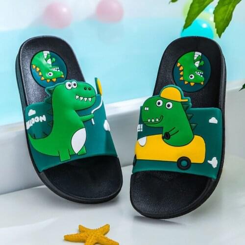 New Cute Cartoon Slippers Girls Boys Baby Slippers Mini Beach Slides Sandal Flat Pool Water Shoes Baby Slippers