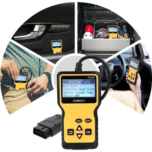 OBD2 Code Reader ELM 327 OBD2 Scanner Auto Accessories Car Auto Diagnostic Tool V310 OBDII EOBD Read/Clear Fault Scan Tool