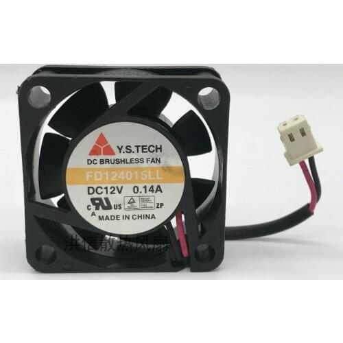 Original 4015 fd124015ll DC12V 0.14a 2-wire silent cooling fan