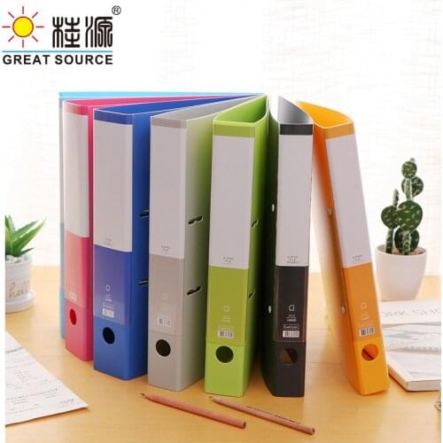 A4 Lever Arch File StrongLine ABS on Board 30mm (1.18") Spine Pull Stationery Document Storage Assorted Bright Colours(2PCS)