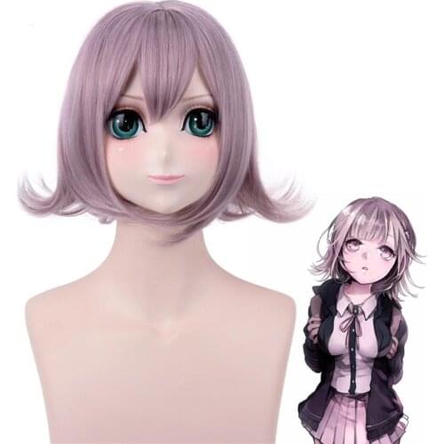 Super Dangan Ronpa Chiaki Nanami Cosplay Wig Danganronpa Women Short Wigs Synthetic Fake Hair Heat Resistance Fiber