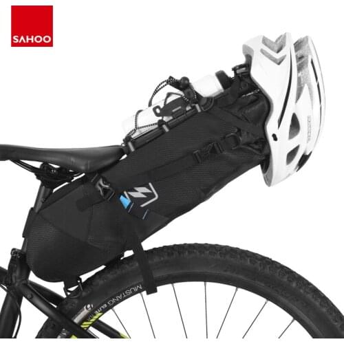 SAHOO Bicycle Tail Bag waterproof Seat Post Storage Pack Cycling MTB Road Bike Rear Pannier Pouch Package Bolsa 131372