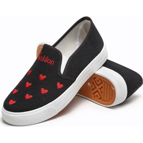 Old Beijing Cloth Shoes Lazy One-footed Tendon Soft-soled Non-slip Breathable Casual Canvas Shoes