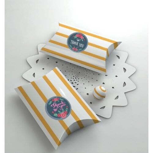Convenient to Use Round Strong Adhesive Thank You Stickers Roll for Greeting Cards