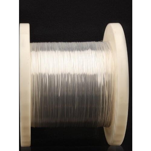 New High-end 4N Pure Silver HiFi Audio Line Signal Bulk Cable DIY Speaker Cable for HiFi Audio Amplifier CD Player