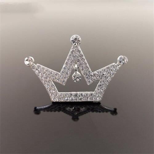 50pcs Crown Rhinestone Applique Kids Princess Hairpin Hair Clip Decor Wedding Dress Head Wear Bag Shoes Decoration Art Garment