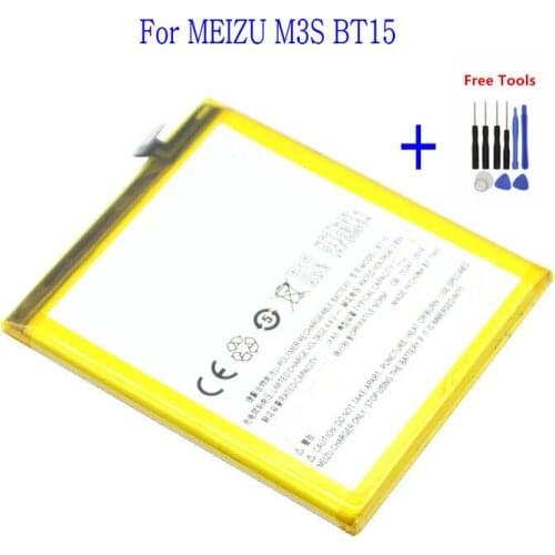 1x 3020mAh / 3020mAh / 11.63Wh Phone Replacement Battery For For MEIZU M3S BT15 Batteries + Repair Tools kit