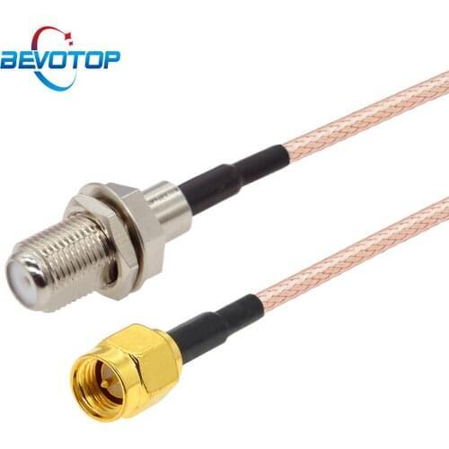 2pcs/lot SMA Male to F Female Connector RG316 Pigtail Cable WIFI Antenna Router Extension Cable SMA F Cable RF Coaxial Jumper