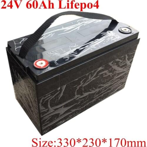 24V 60AH Lifepo4 Battery 60Ah Battery 8s BMS for Inverter RV EV Solar Panel Security Equipment Tourist Boat +10A Charger