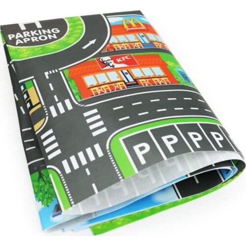 Childrens Parking Lot Map Children Toy Car City Parking Lot Map English Version Of Environmentally Friendly Non-woven Material