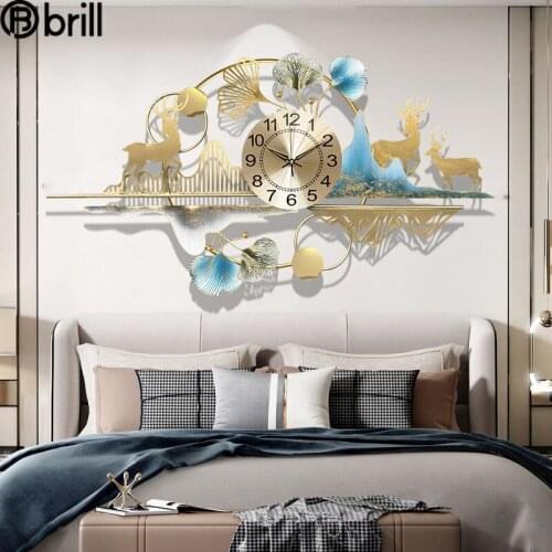 Creative Luxury Wall Clock for Living Room New Quartz Wall Clocks Fashion Watches 3d Clocks Wall Home Decor Reloj Pared Grande