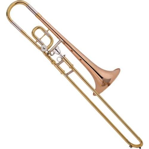 Popular grade Tenor Tuning Slide Trombone copper bell brass Slide sleeve gold lacquer