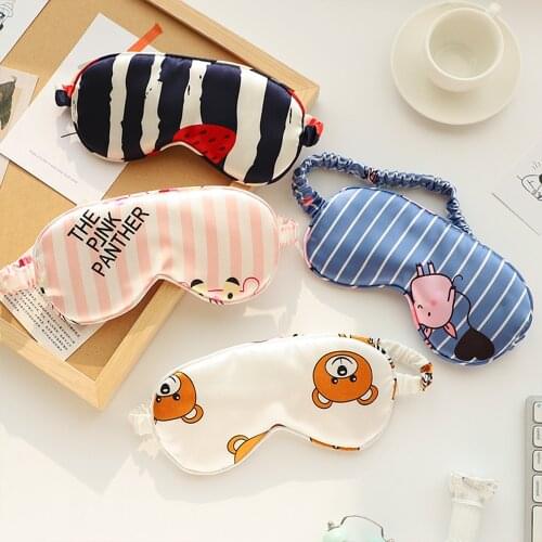 Sleeping Mask Bandage Cute Silk Eye Masks TO Sleep Aid Dream Night Mask Fashion Sort Band For Girl Boy Eyepatch Relax Health