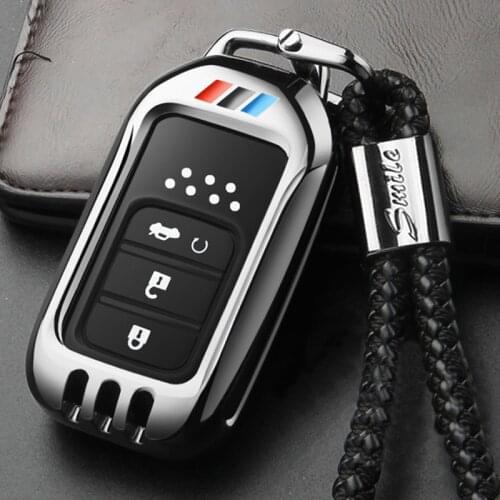 Metal Car Key Case Cover Fob keychain For HONDA Accord IX X 9 10 Civic X 10 Fit Jazz IV 4 GK 5 CRV V 5 HRV Vezel City GM