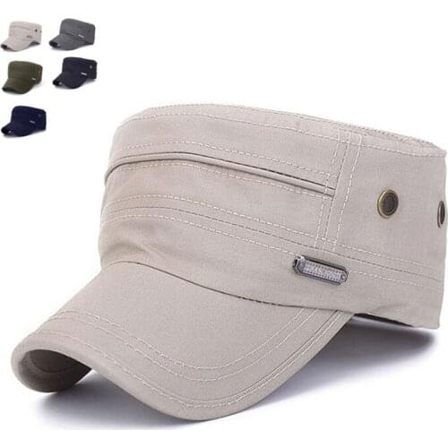 Fashion Solid Visor Military Hat Spring Autumn Vintage Cotton Patchwork Beret Cap For Men Women England Style Casquette Flat Cap