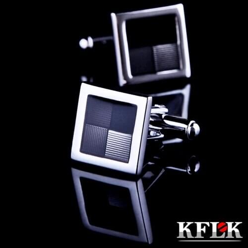 KFLK Luxury 2019 shirt cufflinks married for mens Brand cuff buttons Gray cuff links High Quality gemelos abotoaduras Jewelry