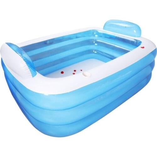 Inflatable New Double Bathtub With Three Layers Without Fear Of Pressure, Specially Thickened Adult Thermal Insulation Swimming
