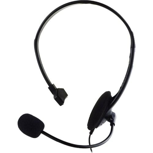 Headband Earphone 3.5mm Earphone With Microphone Computer Headset Black Single-Ear Type Game Headphone For Home Office Laptop