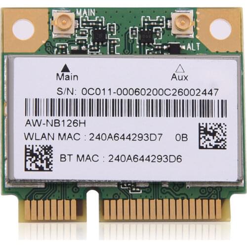 Original Atheros AR5B225 Bluetooth 4.0 WIFI Wireles Card For Acer Asus Samaung mal Mini PCI-E 802.11b/g/n Network Card