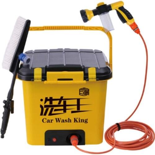 Car wash equipment portalbe car washer for homeuse 33L 60W 12V Portable electric car wash pneumatic gun foam generator
