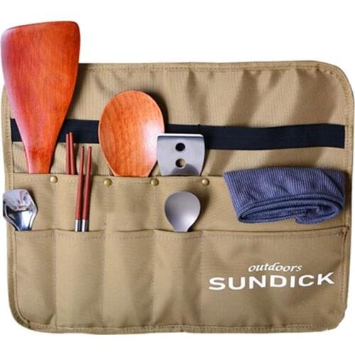 Oxford Cloth Portable Outdoor Camping Picnic Bag Tableware Storage Bag Barbecue Cutlery Organizer Hanging Holder Bags For Beach