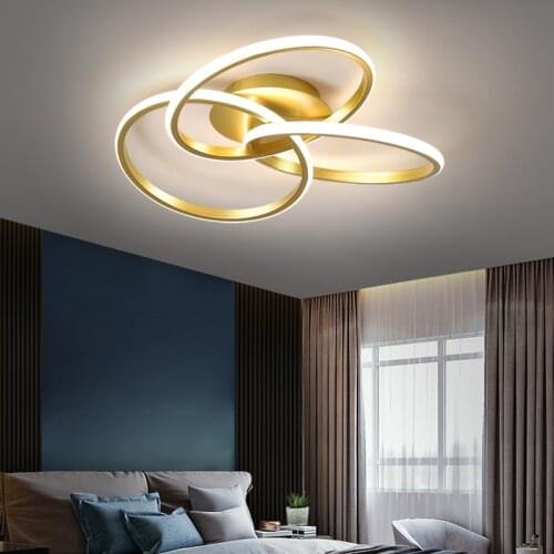 Modern LED Chandelier for Living Room Decoration Ceiling Chandelier Bedroom Kitchern Lights Adjustable Brightness Light Fixture