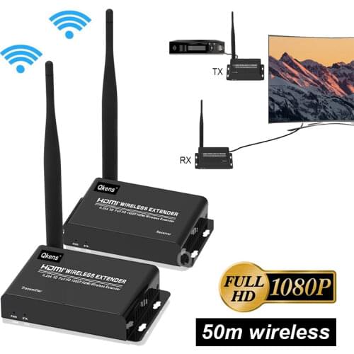 50M Wireless Wifi Transmitter Receiver Screen Mirroring HDMI Extender 1080P Video Converter for PS3 PS4 Laptop PC To TV Monitor