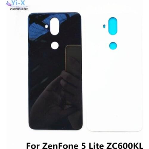 5pcs/lot Battery Back Cover For Asus ZenFone 5 Lite 5Q X017DA ZC600KL S630 SDM630 Glass Battery Door Back Case Housing