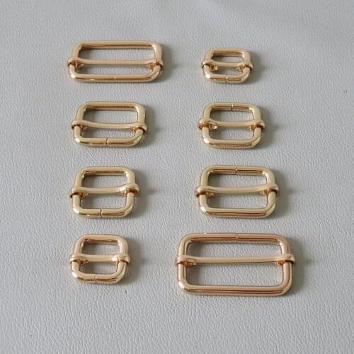 100Pcs Wholesale Metal Adjuster Pin Buckles Webbing Slider for Bag Dog Pet Collar Garment Leather Clasp DIY Accessories